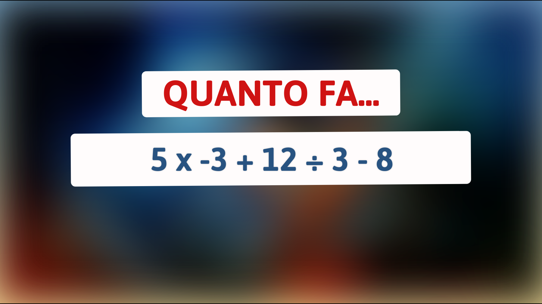 Scopri se sei un vero genio risolvendo questo semplice errore matematico che confonde il 95% delle persone!"